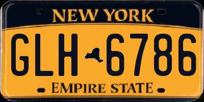 NY license plate GLH6786