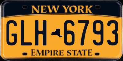 NY license plate GLH6793