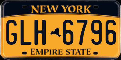 NY license plate GLH6796