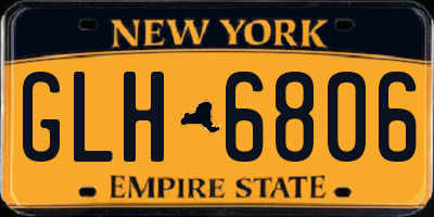 NY license plate GLH6806
