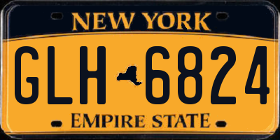 NY license plate GLH6824