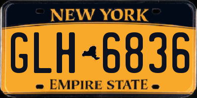 NY license plate GLH6836