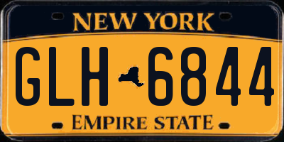 NY license plate GLH6844