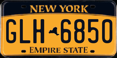NY license plate GLH6850