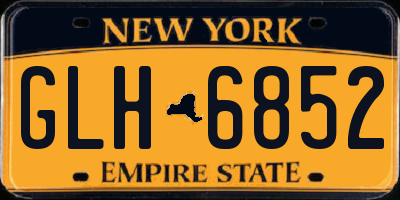 NY license plate GLH6852