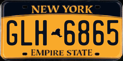 NY license plate GLH6865