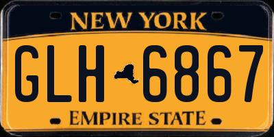 NY license plate GLH6867
