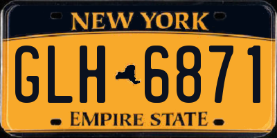 NY license plate GLH6871