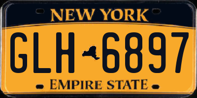 NY license plate GLH6897