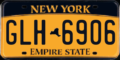 NY license plate GLH6906