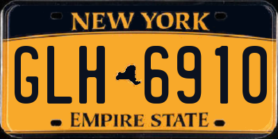 NY license plate GLH6910
