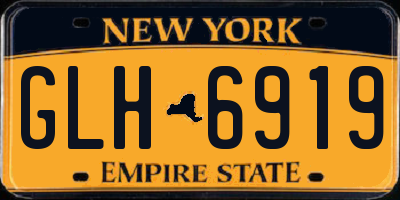 NY license plate GLH6919