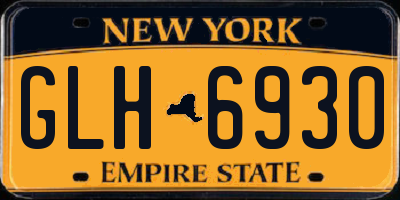 NY license plate GLH6930