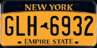 NY license plate GLH6932