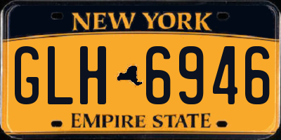 NY license plate GLH6946