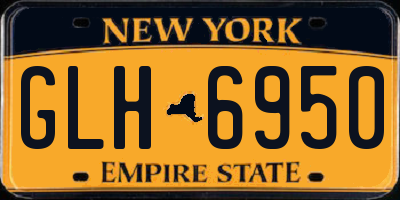 NY license plate GLH6950