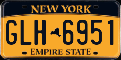 NY license plate GLH6951