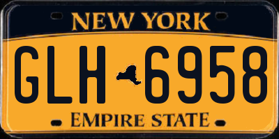 NY license plate GLH6958