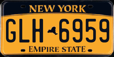 NY license plate GLH6959