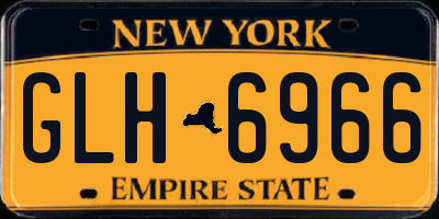 NY license plate GLH6966