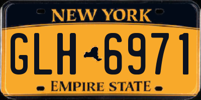 NY license plate GLH6971