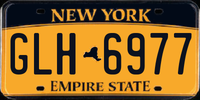 NY license plate GLH6977