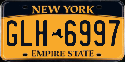 NY license plate GLH6997