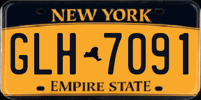 NY license plate GLH7091