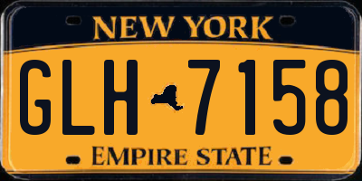 NY license plate GLH7158