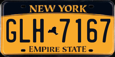 NY license plate GLH7167