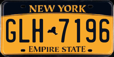 NY license plate GLH7196