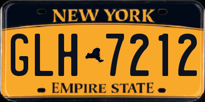NY license plate GLH7212