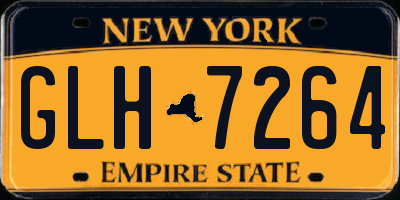 NY license plate GLH7264