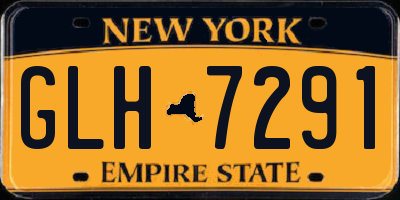 NY license plate GLH7291