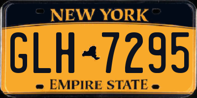 NY license plate GLH7295