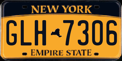 NY license plate GLH7306