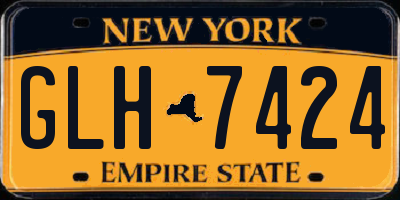 NY license plate GLH7424