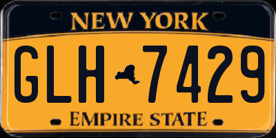 NY license plate GLH7429
