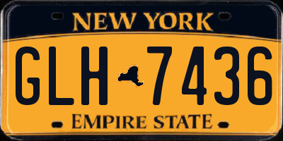 NY license plate GLH7436