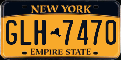 NY license plate GLH7470