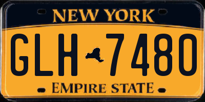 NY license plate GLH7480