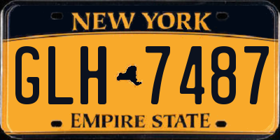 NY license plate GLH7487