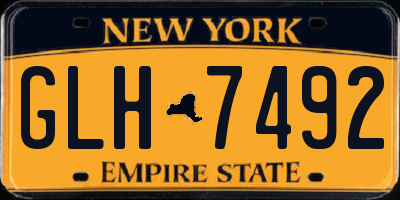 NY license plate GLH7492