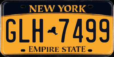 NY license plate GLH7499