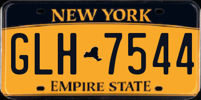 NY license plate GLH7544