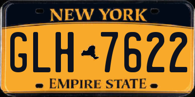 NY license plate GLH7622