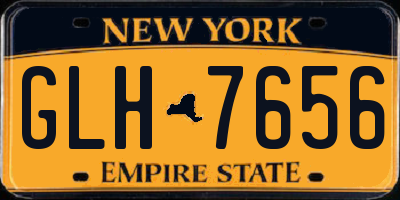 NY license plate GLH7656
