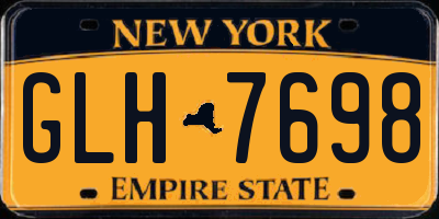 NY license plate GLH7698