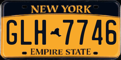 NY license plate GLH7746