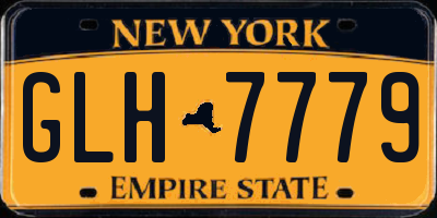 NY license plate GLH7779